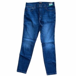 Kirkland Signature Ladies High-Rise Skinny Fit Denim Blue Jeans, Women’s Size 12